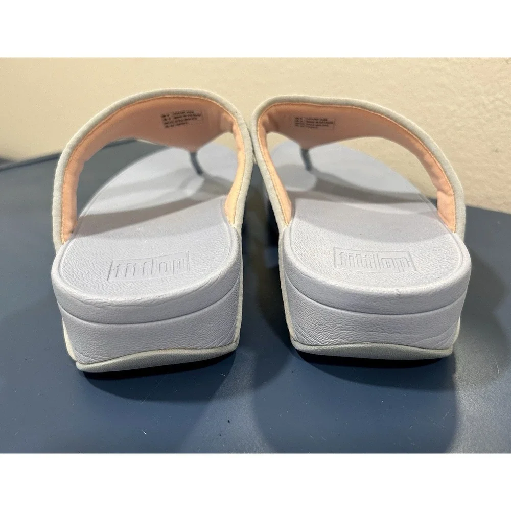 Fitflop Lulu Blue Womens Sz 11‎ Thong Sandals